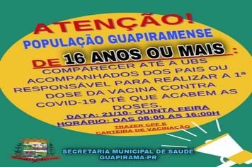 INFORMATIVO SOBRE A VACINAÇÃO