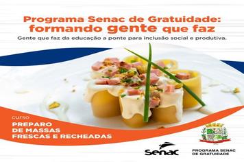 Curso Preparo de Massas Frescas e Recheadas - 15h