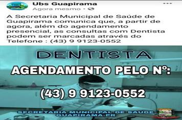 INFORMATIVO SOBRE ATENDIMENTO ODONTOLÓGICO
