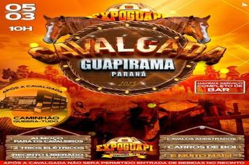 VEM AÍ DIA 05 DE MARÇO GRANDIOSA CAVALGADA DA VIII EXPOGUAPI