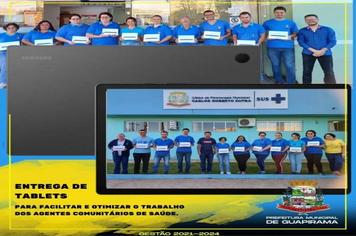 Entrega dos Tablets para facilitar e otimizar o trabalho dos Agentes Comunitários de Saúde!