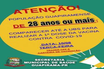 INFORMATIVO SOBRE A VACINAÇÃO