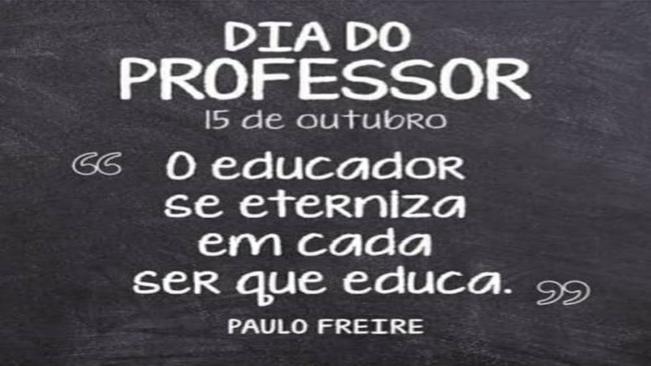 PARABÉNS A TODOS OS PROFISSIONAIS DE EDUCAÇÃO!